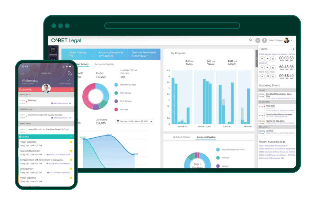 CARET Legal on multiple devices